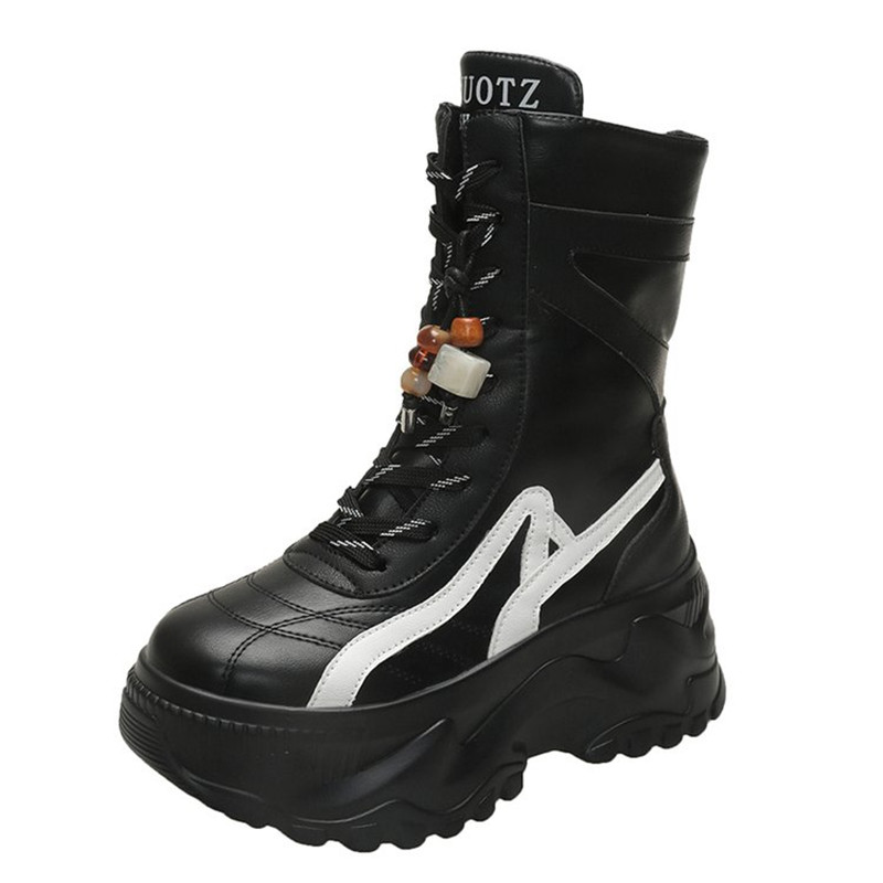 Motorcycle Chain - Nuevas botas gruesas a media pantorrilla