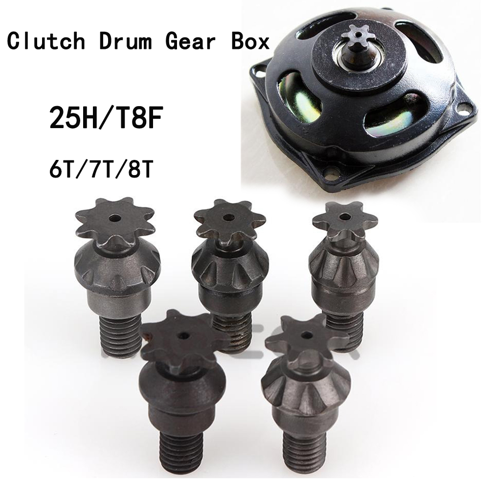 Chain Sprocket Set - 25H T8F 6/7/8 dientes tambor de