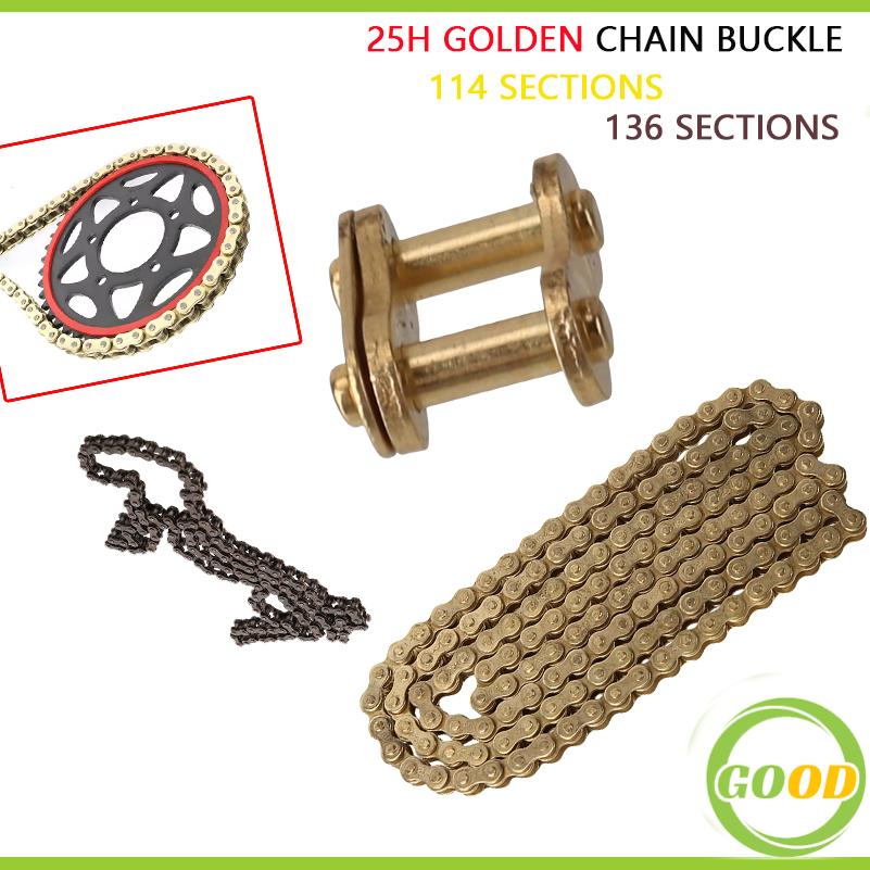 Bike Chain - Cadena 25H 114 Dorada, Cadena 25H