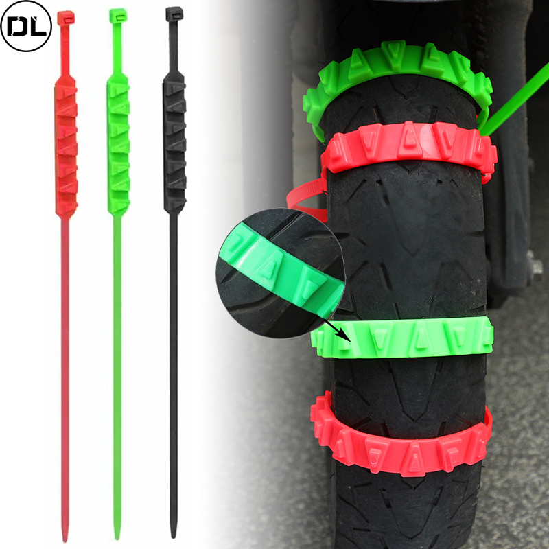 Bicycle Chain - Cadenas de nieve antideslizantes para motocicletas,