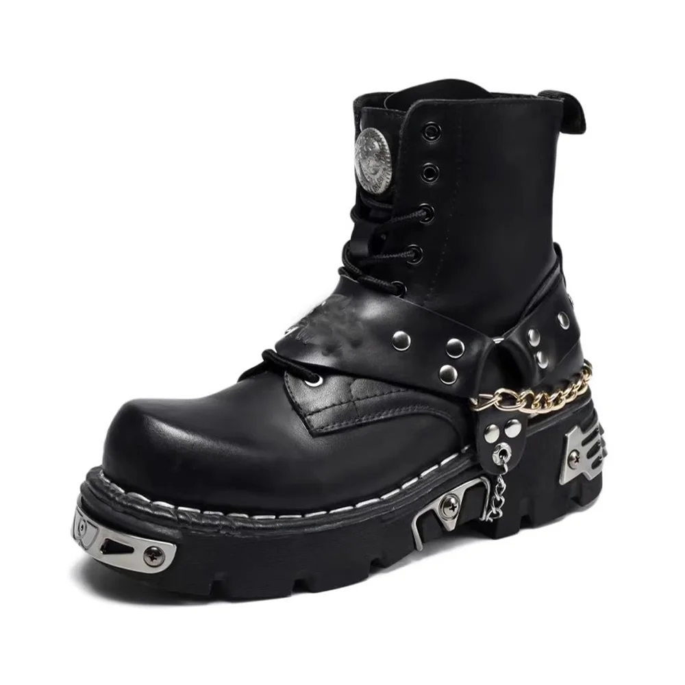 Botas de Motociclista de Cuero - Motorcycle Chain reseña y precio