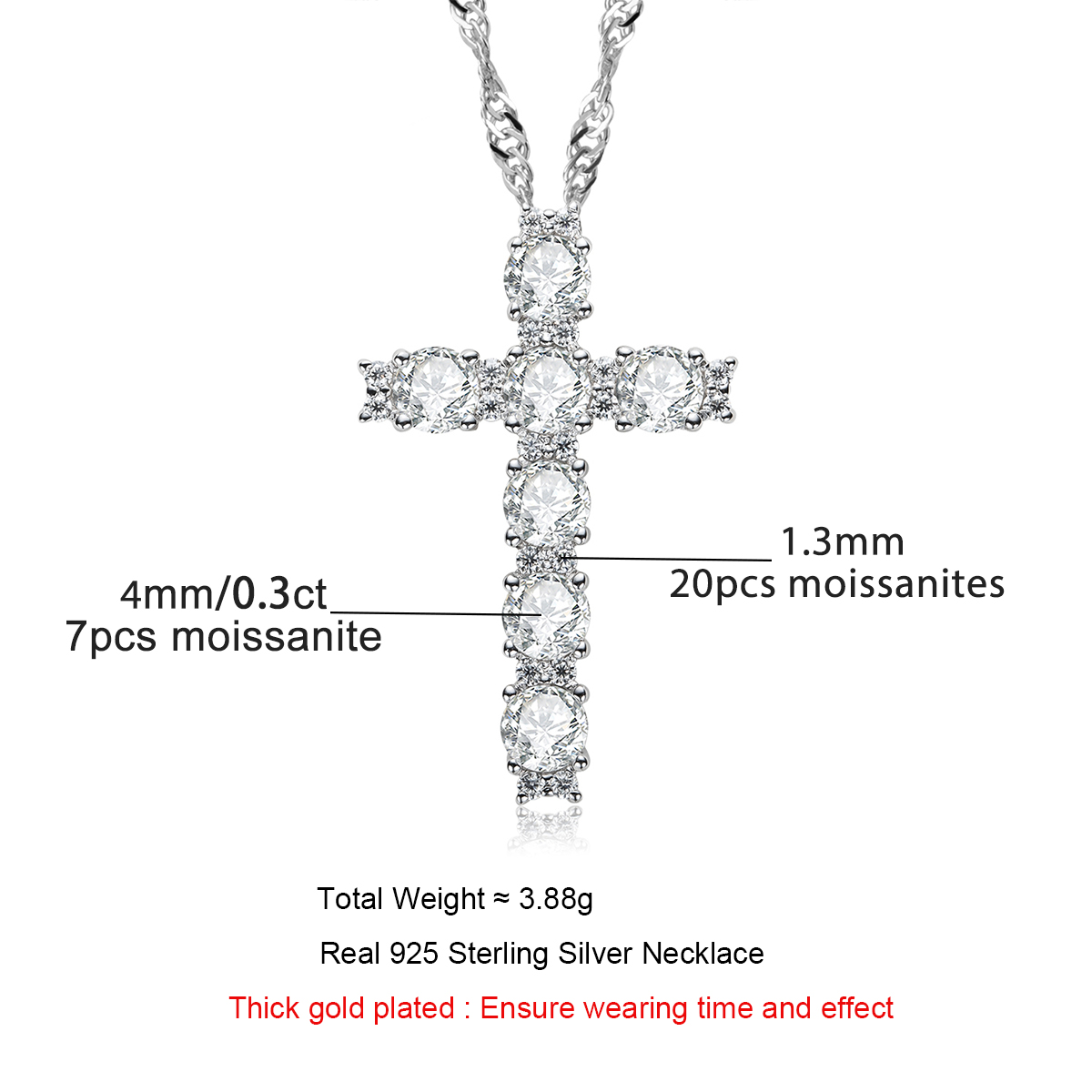 AnuJewel 4MM 2.1 Carat D Color - Ansi Chain reseña y precio