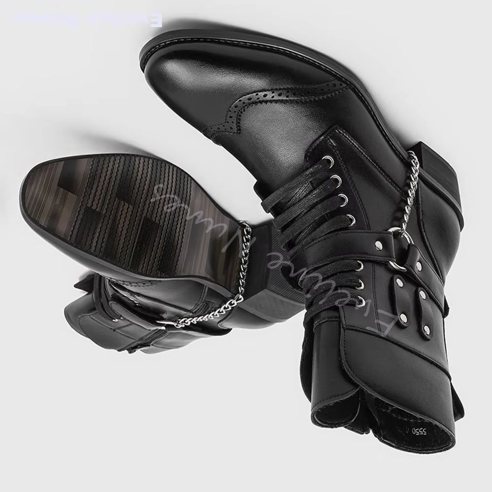 Botas de combate de cuero para - Motorcycle Chain reseña y precio